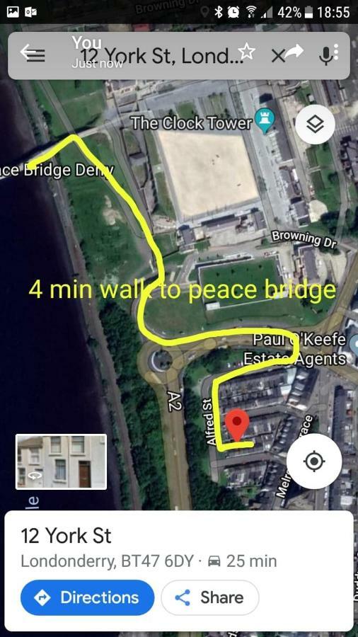 Вилла Bridge House Derry City Townhouse Central Free Parking Экстерьер фото